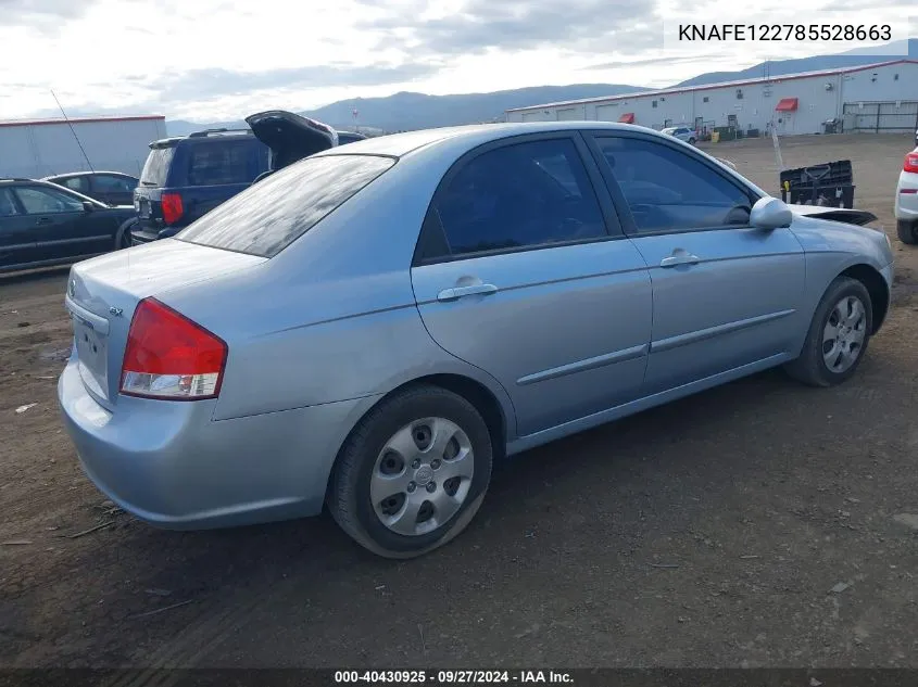 KNAFE122785528663 2008 Kia Spectra Ex