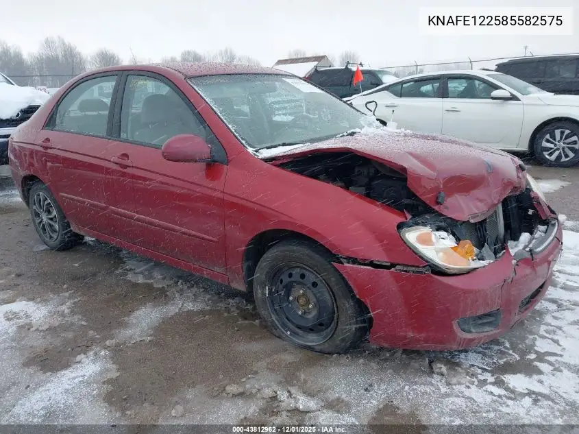 KNAFE122585582575 2008 Kia Spectra Ex