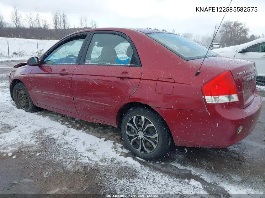 KNAFE122585582575 2008 Kia Spectra Ex