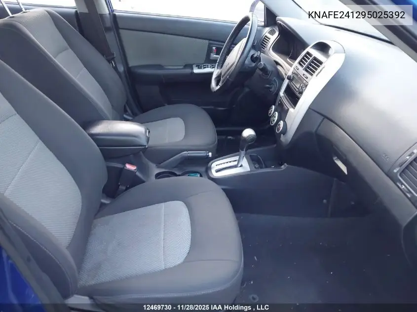KNAFE241295025392 2009 Kia Spectra Sx