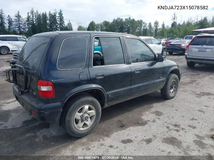 KNDJA723X15078582 2001 Kia Sportage