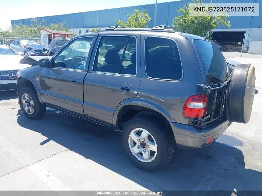 KNDJB723525171072 2002 Kia Sportage