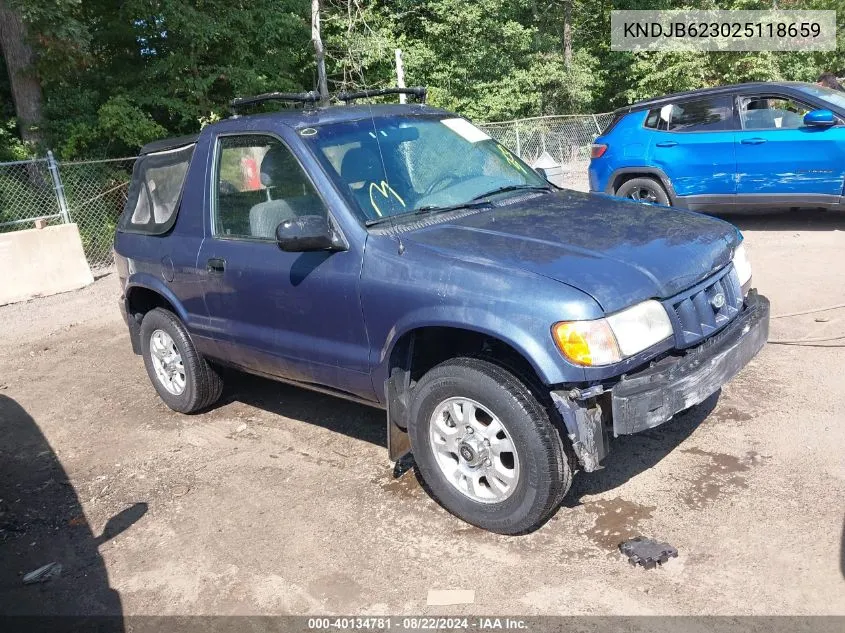 KNDJB623025118659 2002 Kia Sportage