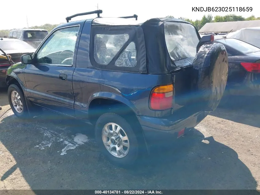 KNDJB623025118659 2002 Kia Sportage