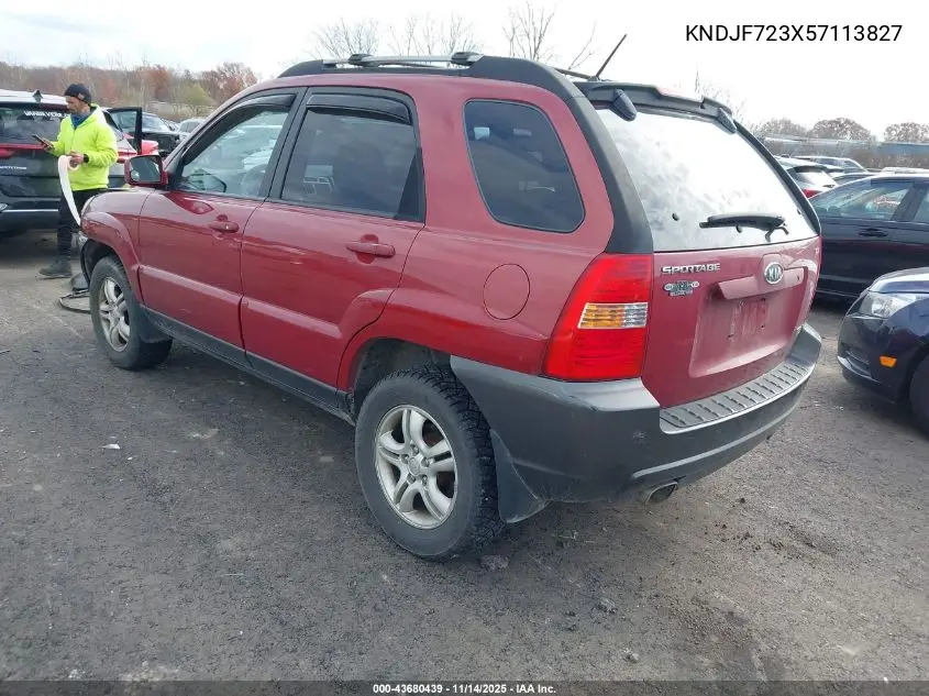 KNDJF723X57113827 2005 Kia Sportage Ex V6/Lx V6