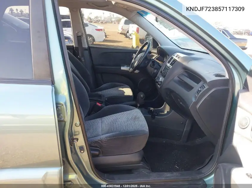 KNDJF723857117309 2005 Kia Sportage Ex V6/Lx V6