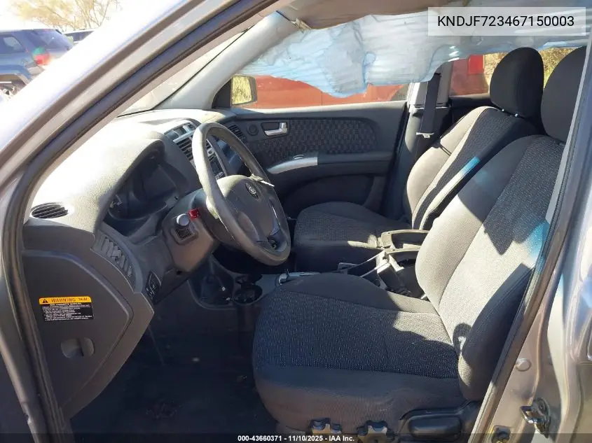 KNDJF723467150003 2006 Kia Sportage Ex V6/Lx V6