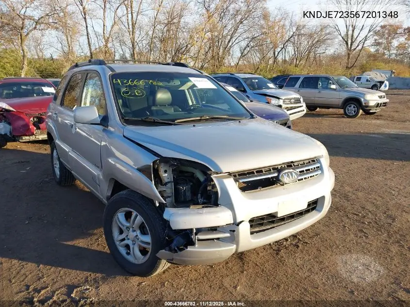 KNDJE723567201348 2006 Kia Sportage Ex V6/Lx V6