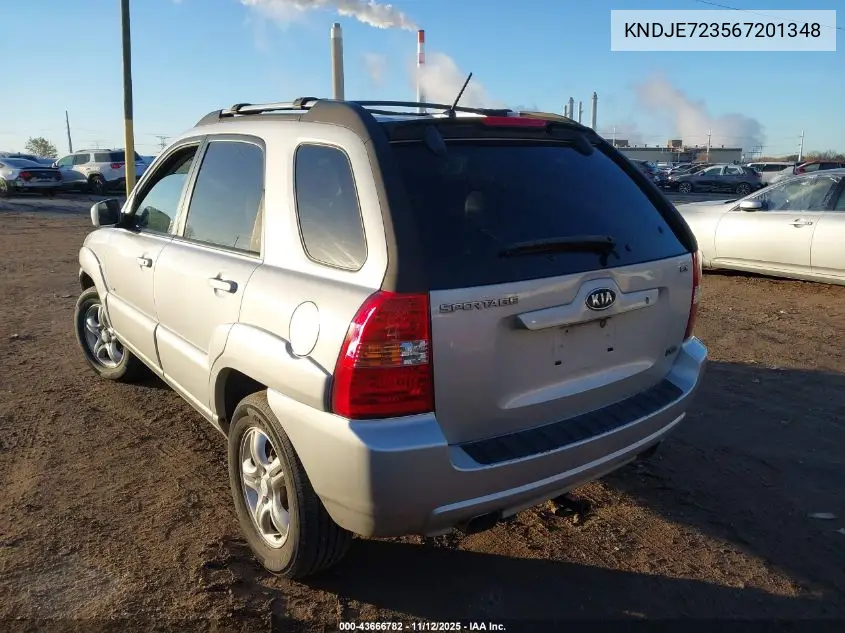 KNDJE723567201348 2006 Kia Sportage Ex V6/Lx V6