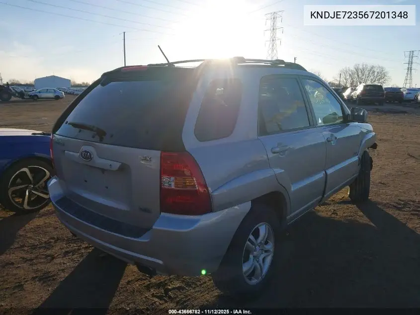 KNDJE723567201348 2006 Kia Sportage Ex V6/Lx V6