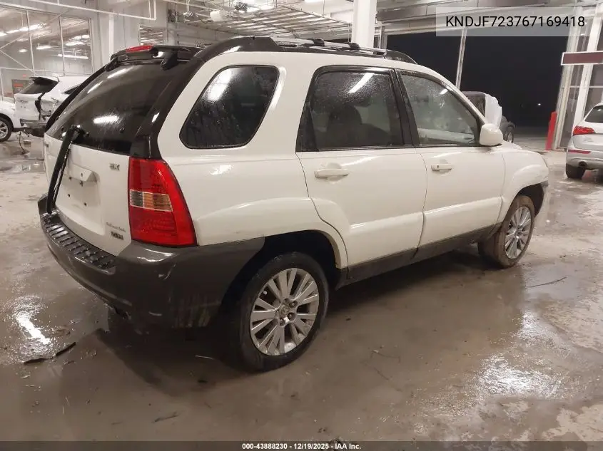 KNDJF723767169418 2006 Kia Sportage Ex V6/Lx V6