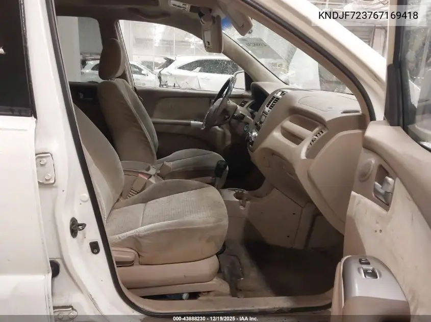 KNDJF723767169418 2006 Kia Sportage Ex V6/Lx V6
