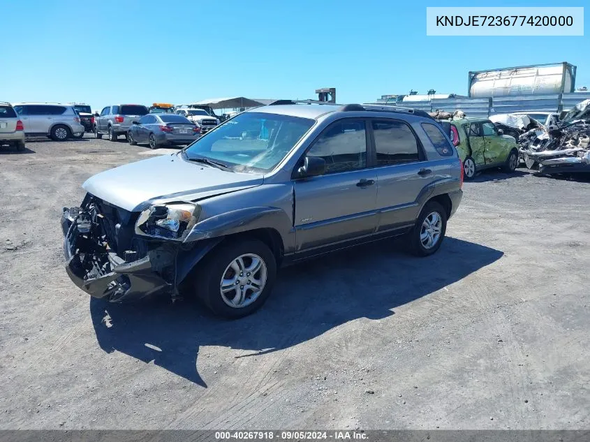 KNDJE723677420000 2007 Kia Sportage Lx V6