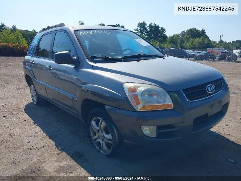 KNDJE723887542245 2008 Kia Sportage Ex/Lx