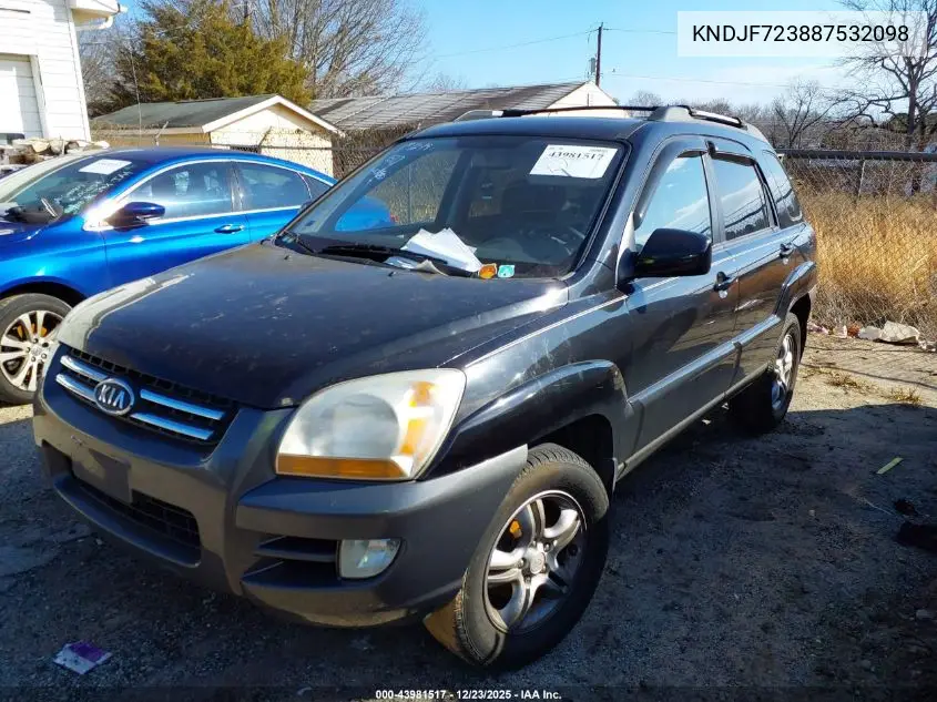 KNDJF723887532098 2008 Kia Sportage Ex V6