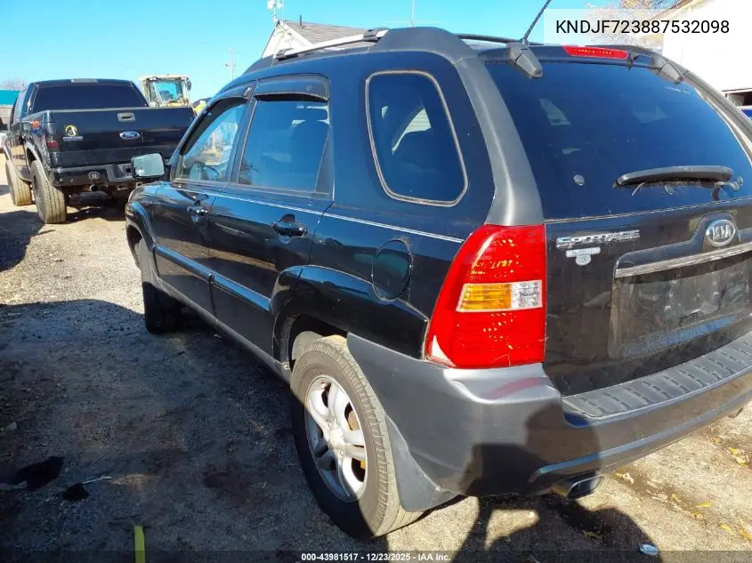 KNDJF723887532098 2008 Kia Sportage Ex V6