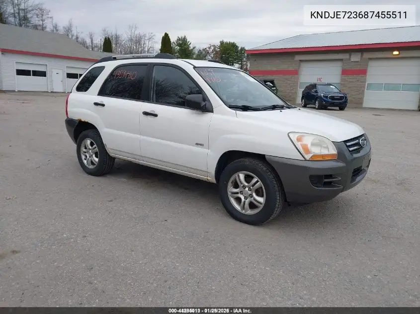 KNDJE723687455511 2008 Kia Sportage Lx V6