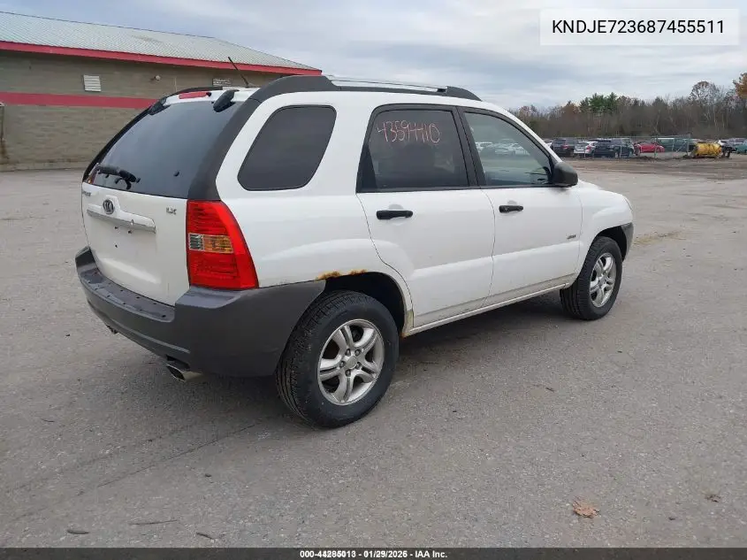 KNDJE723687455511 2008 Kia Sportage Lx V6