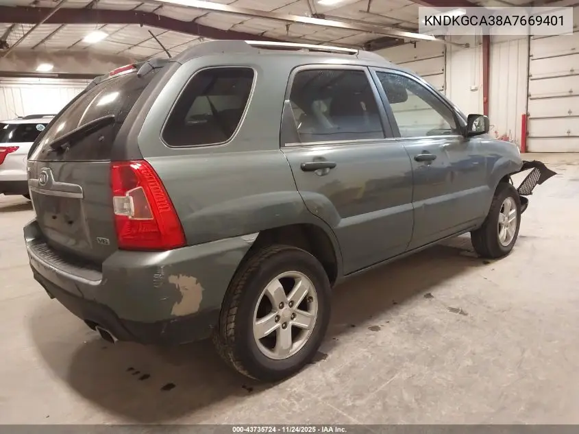 KNDKGCA38A7669401 2010 Kia Sportage Lx V6