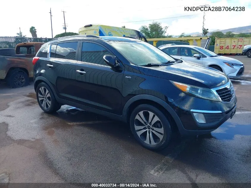 2011 Kia Sportage Ex VIN: KNDPCCA28B7064238 Lot: 40033734