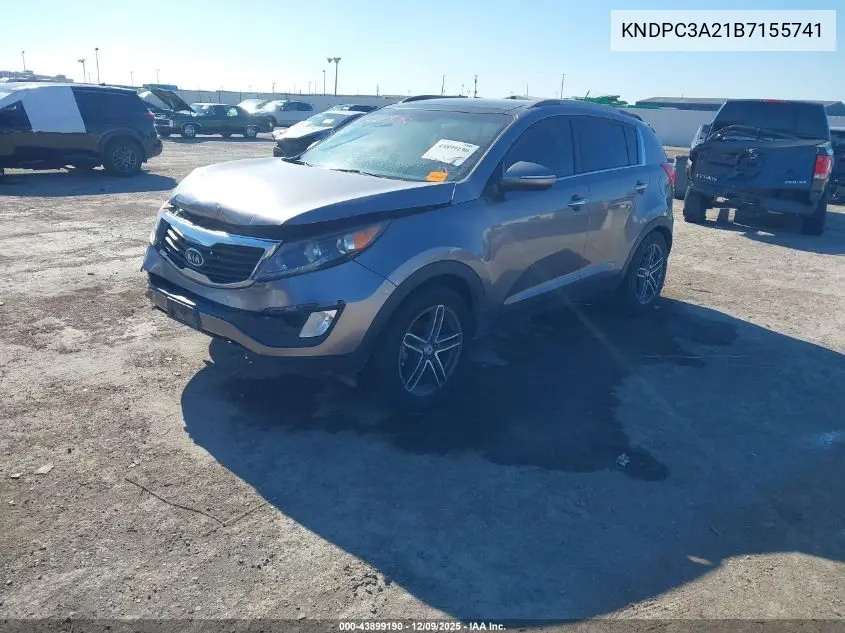 KNDPC3A21B7155741 2011 Kia Sportage Ex