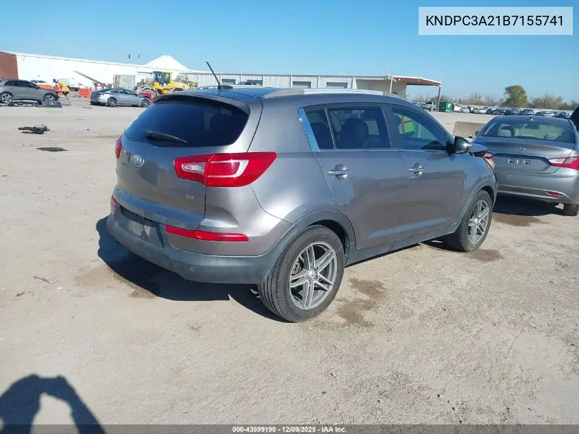 KNDPC3A21B7155741 2011 Kia Sportage Ex