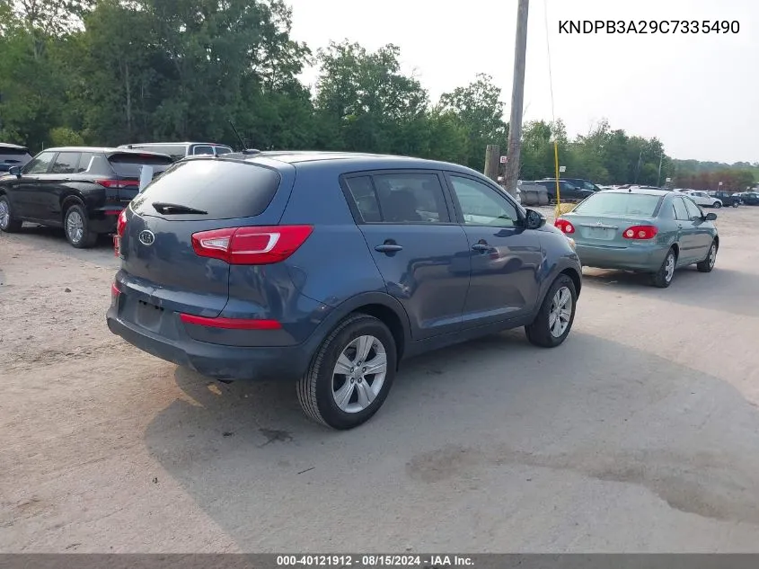 2012 Kia Sportage Lx VIN: KNDPB3A29C7335490 Lot: 40121912