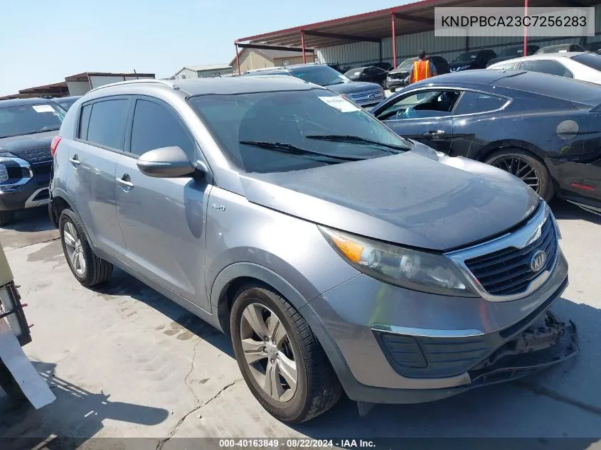 2012 Kia Sportage Lx VIN: KNDPBCA23C7256283 Lot: 40163849