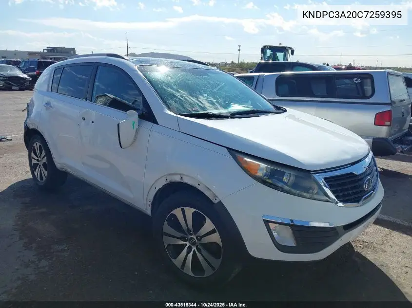 KNDPC3A20C7259395 2012 Kia Sportage Ex