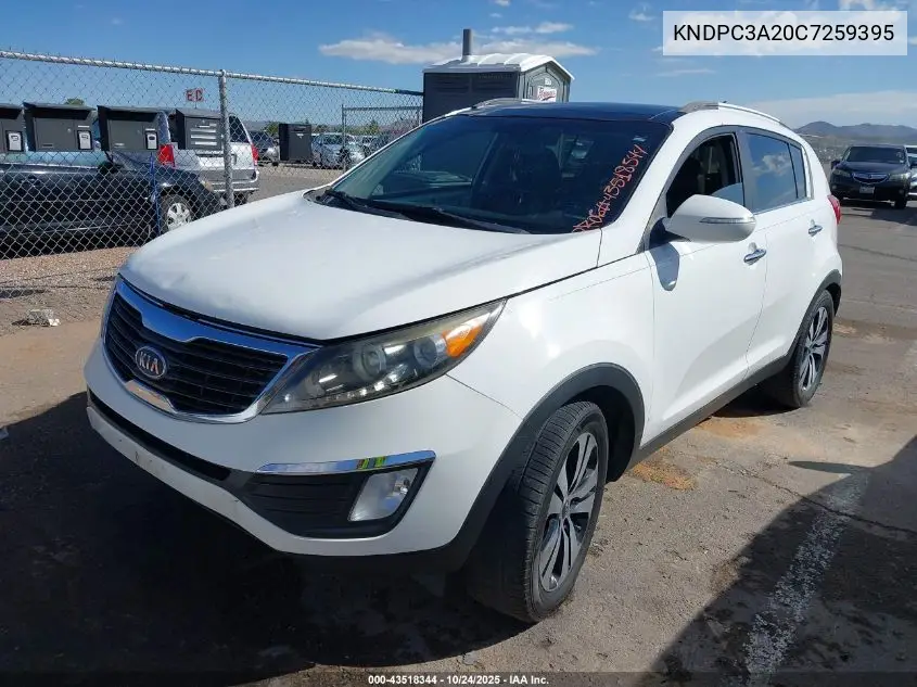 KNDPC3A20C7259395 2012 Kia Sportage Ex