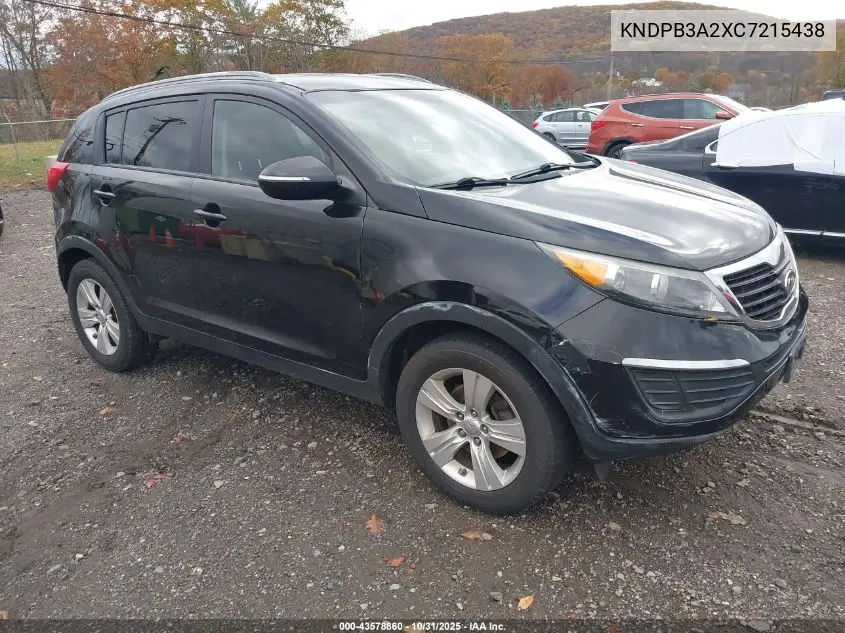 KNDPB3A2XC7215438 2012 Kia Sportage Lx