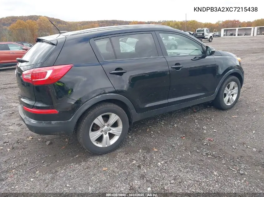 KNDPB3A2XC7215438 2012 Kia Sportage Lx