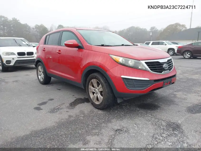 KNDPB3A23C7224711 2012 Kia Sportage Lx