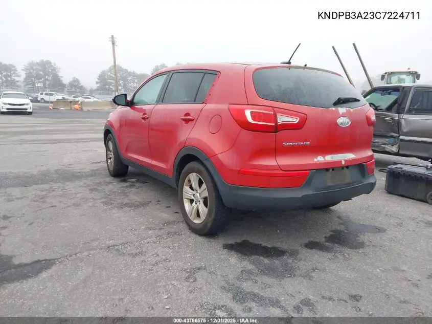 KNDPB3A23C7224711 2012 Kia Sportage Lx
