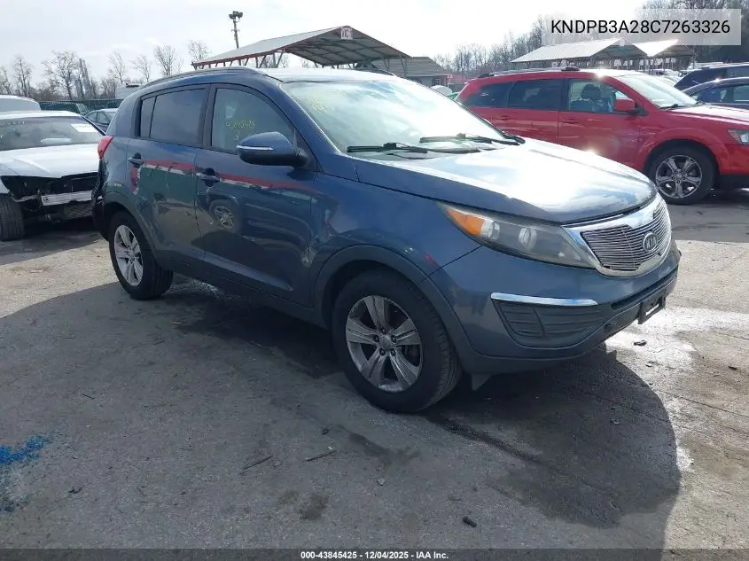 KNDPB3A28C7263326 2012 Kia Sportage Lx