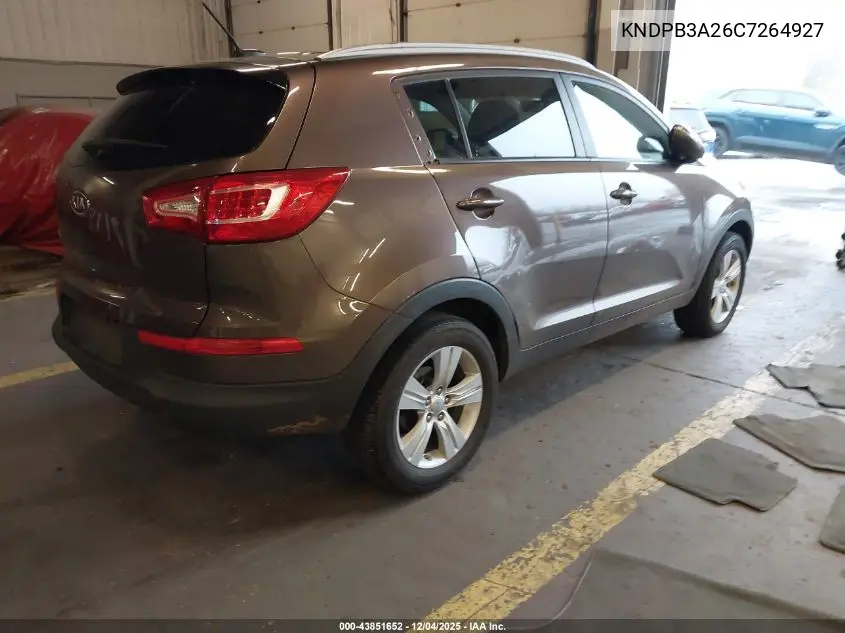 KNDPB3A26C7264927 2012 Kia Sportage Lx