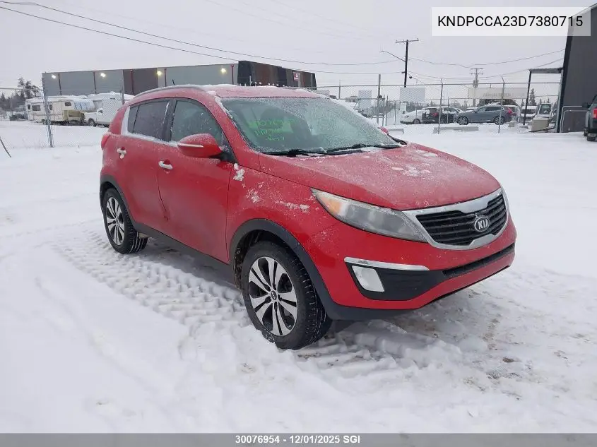 KNDPCCA23D7380715 2013 Kia Sportage Ex