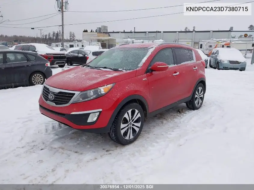 KNDPCCA23D7380715 2013 Kia Sportage Ex