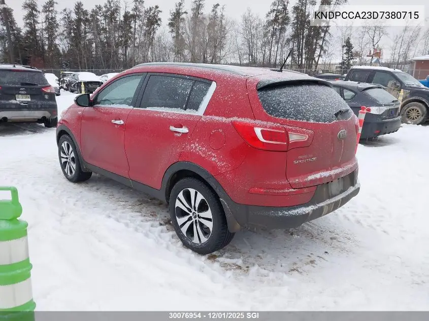 KNDPCCA23D7380715 2013 Kia Sportage Ex