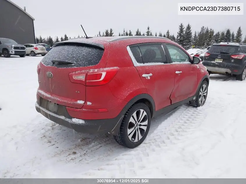 KNDPCCA23D7380715 2013 Kia Sportage Ex