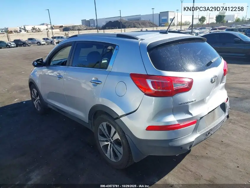 KNDPC3A29D7412258 2013 Kia Sportage Ex