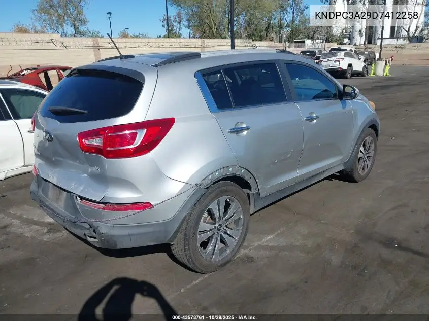 KNDPC3A29D7412258 2013 Kia Sportage Ex