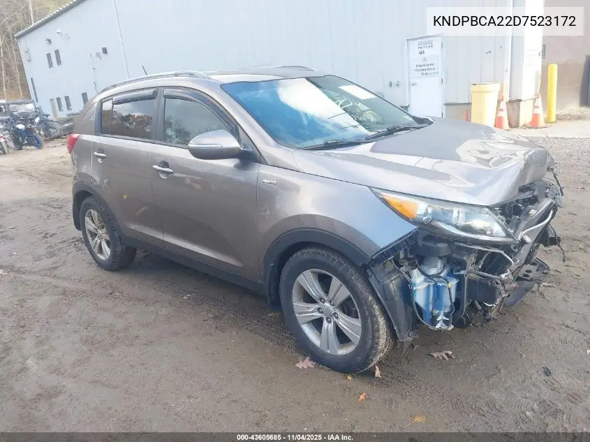 KNDPBCA22D7523172 2013 Kia Sportage Lx