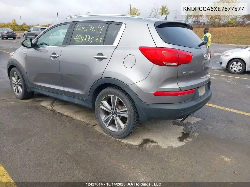 KNDPCCA6XE7577577 2014 Kia Sportage Sx