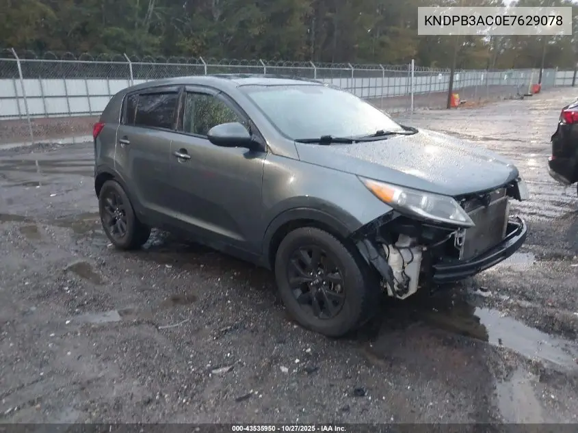 KNDPB3AC0E7629078 2014 Kia Sportage Lx