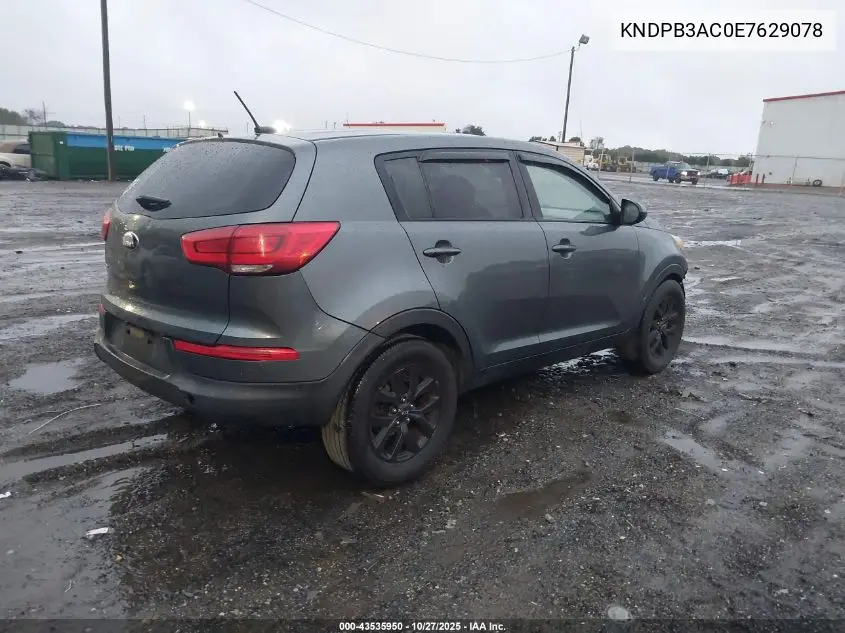 KNDPB3AC0E7629078 2014 Kia Sportage Lx