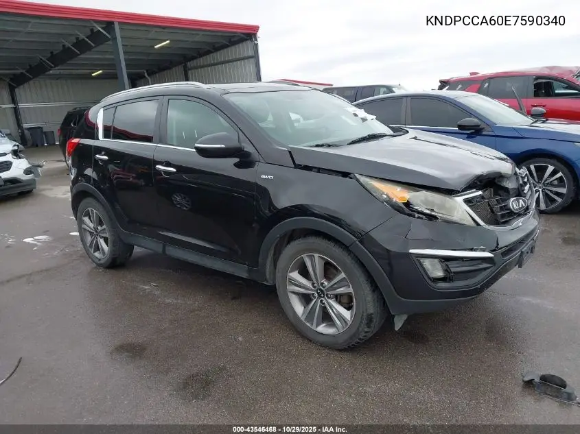 KNDPCCA60E7590340 2014 Kia Sportage Sx