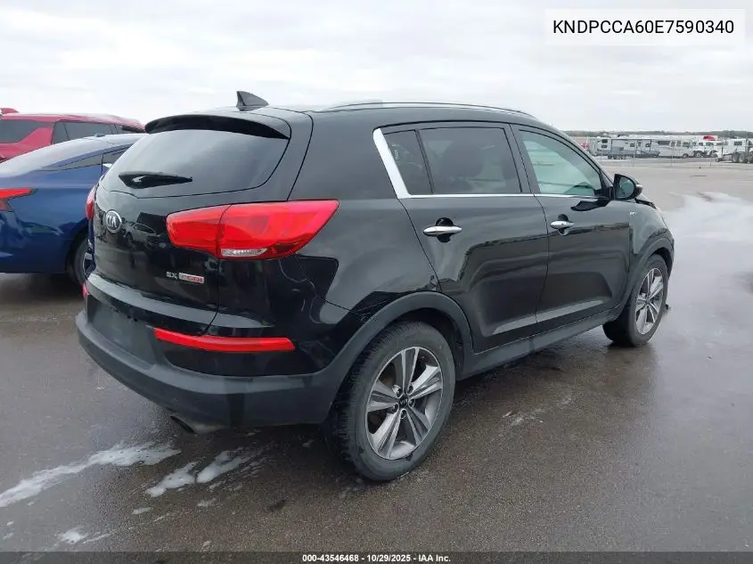 KNDPCCA60E7590340 2014 Kia Sportage Sx