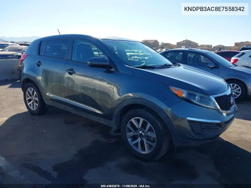 KNDPB3AC8E7558342 2014 Kia Sportage Lx