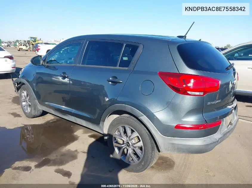 KNDPB3AC8E7558342 2014 Kia Sportage Lx